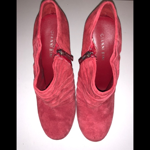S A L E    GIANNI BINI Suede Platform Ankle Booties - Picture 7 of 9
